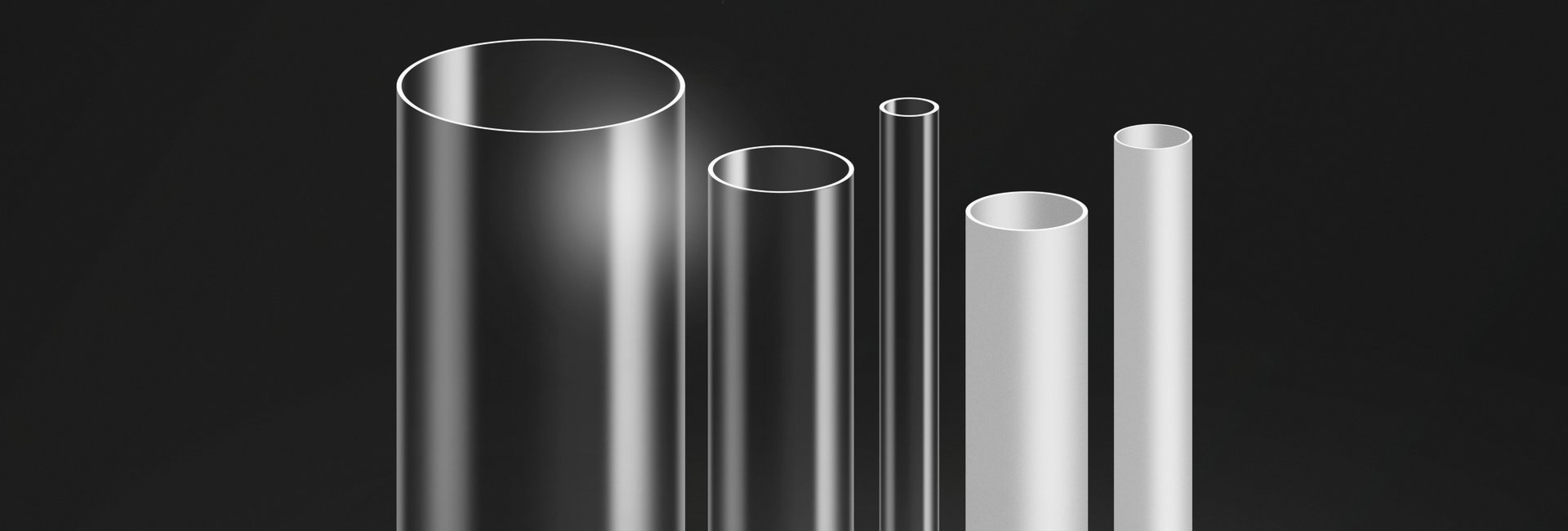 Clear Hard Tube All Customized Size Thickness Extruded Plastic Tube Transparent Banner
